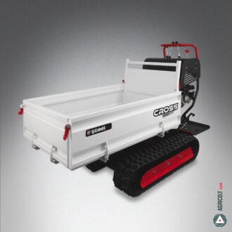 Brouette à chenilles motorisée CROSS H 500 C avec moteur Honda, basculement hydraulique et transmission hydrostatique, portée 500 kg