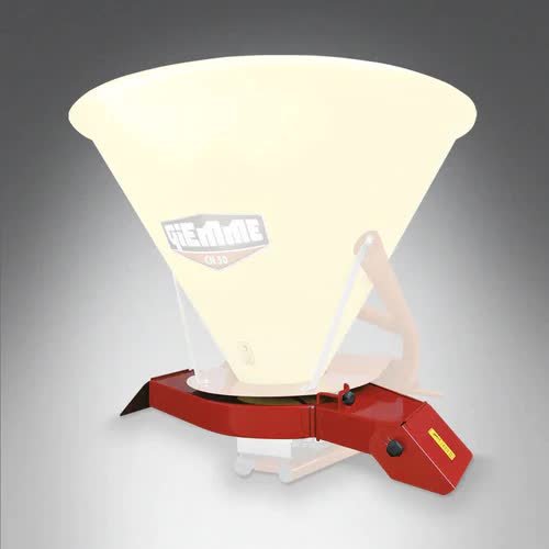 Convoyeur à deux files pour épandeur d'engrais ou de sel