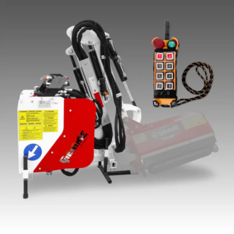 Épareuse débroussailleuse à bras AM 300-W, commandes à télécommande sans fil